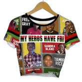 All My Heroes Croptop T Shirt